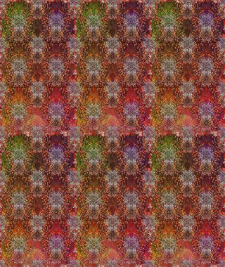 Moda baskıları için zarif bir şablon. Parlak renkli çiçekleri ve kahverengi renkli yaprakları olan kusursuz çiçek desenleri. Halk tarzı. Modern çiçek arkaplanı.