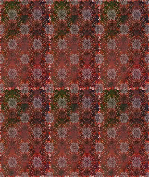 Düz çiçek öğeleri tasarım. Raster. Bahar Tema Dikişsiz desen arka plan rengi.