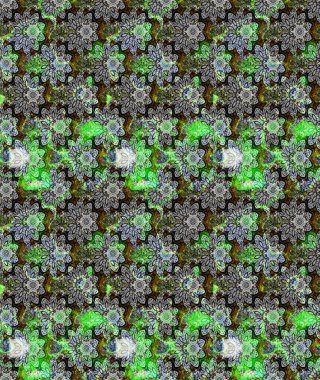 Çiçek kompozisyonu. Küçük çiçekte güzel bir desen var. - Gri çiçekler. Çiçek arkaplan. Çiçek kolajı. Doğa. Raster deseni.