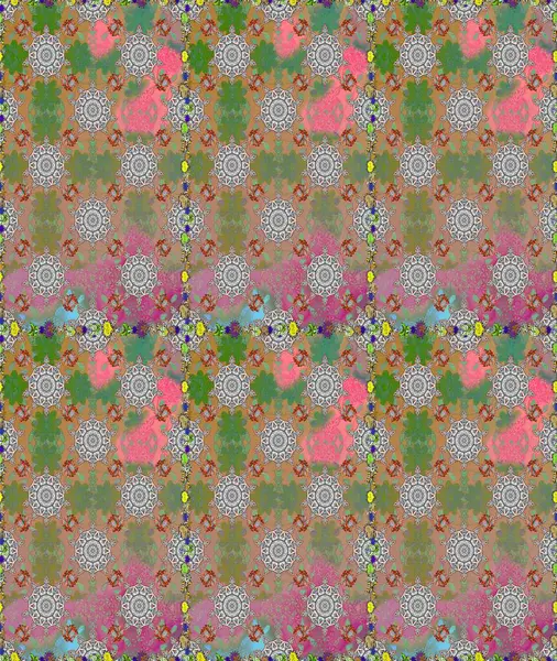 Raster güzel kumaş deseni. Soyut zerafet çiçek arka plan ile seamless modeli.