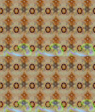 Tarafsız kıvırcık çiçekler tarafsız renklerde şekillenir. Raster illüstrasyonu. Klasik çiçek tasarım elementleri.