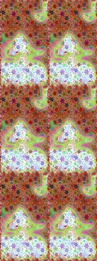 Çiçekler suluboya seamless modeli. Raster şık kumaş deseni.