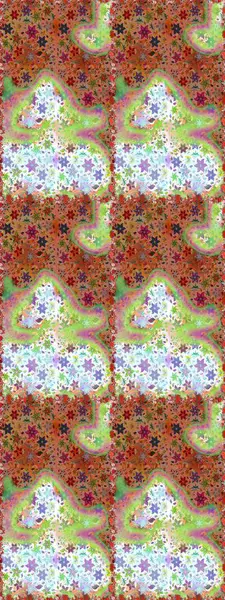 Çiçekler suluboya seamless modeli. Raster şık kumaş deseni.