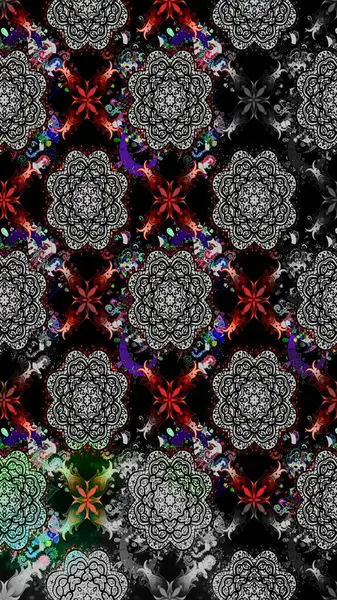 Düz Çiçek Elementleri Tasarımı. Renkli Bahar Teması eskiz kalıbı. Parlak arkaplan eskiz desenli çiçekli fantezi tasarımı.