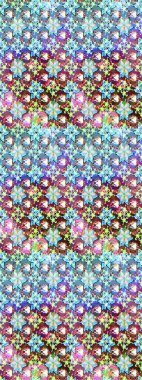 Suluboya çizimi. Çiçekli eskiz deseni. El çizimi. Tarafsız ve mavi renkte çiçekler.