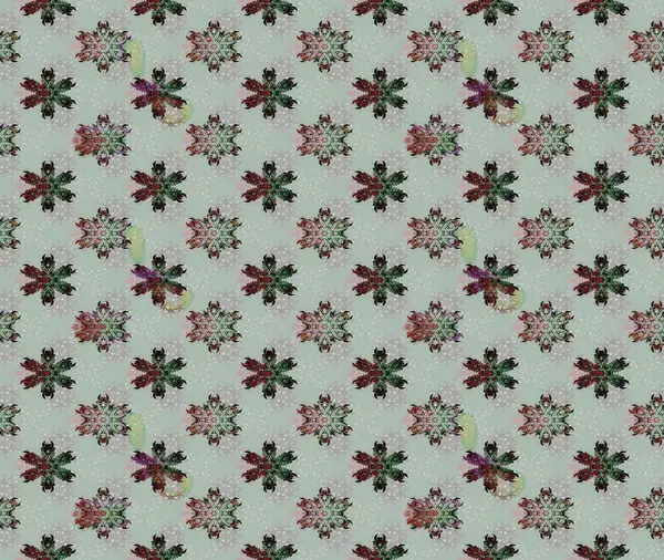 Gri renkli çiçekler. Hediye ambalaj kağıdı, tebrik kartları, posterler ve pankart tasarımı. Raster düz çiçek çizim deseni.