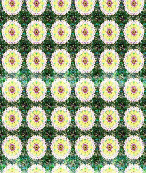 Robot resim. Raster illüstrasyonu. Küçük çiçekte sevimli çiçek deseni var..