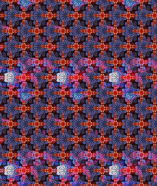 Mor renkli çiçekler. Renkli Yaz Temalı eskiz kalıbı. Raster illüstrasyonundaki çiçek desenli çizim. Düz Çiçek Elementleri Tasarımı.