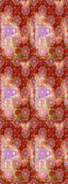 Raster çiçekli arka plan. Güzel, pürüzsüz bir desen. Yazdır. Renkli Yaz Temalı Kusursuz Arkaplan. Güzel kumaş deseni. Düz Çiçek Elementleri Tasarımı.