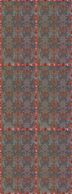 Çizgisiz desen. Şirin çiçekler. Raster Moda kumaş deseni.