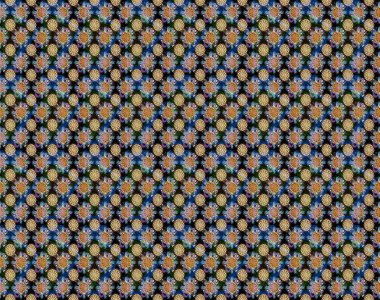 Bahar çiçekleriyle güzel bir çiçek deseni çizmişsin. Güzel kumaş deseni. Raster illüstrasyonu.