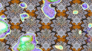 Gri renkli çiçekler. Çiçek süslemeli çizim deseni. Raster illüstrasyonu.