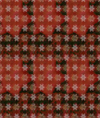 Sabıka fotoğraflarında, bebek kıyafetlerinde, duvar kâğıtlarında, paket kutularında falan kullanılabilir. Zarif, parlak ve pürüzsüz kahverengi ve kırmızı çiçek desenli tasarım.