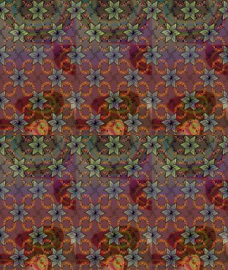 Kahverengi ve gri renklerde. Raster illüstrasyonu. Anti-stres için Raster soyut şablon sayfası.