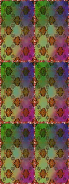 Tropik çiçekler. Tişörtsüz arka plan deseni. Yeşil ve kahverengi renkte çiçekler.