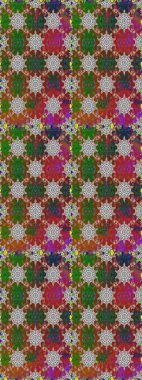 Kahverengi renkli çiçekler. Düz Çiçek Elementleri Tasarımı. Raster Illustrasyon 'da moda olmayan çiçek deseni. Renkli Yaz Temalı Kusursuz Arkaplan.