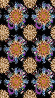 Eskiz arkaplan modeli. Suluboya, elle çizilmiş. Vadinin çiçekleri siyah renklerde. Raster - stok.