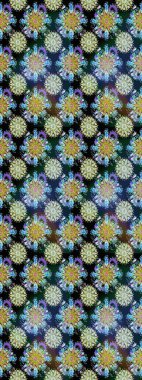 Doodle tarzı. Renkli mavi ve tarafsız bir desen. Mavi ve nötr renklerde çiçekler. Tekstil ve kapak tasarımı için mükemmel. El çizimi pürüzsüz sonbahar çiçekleri deseni.