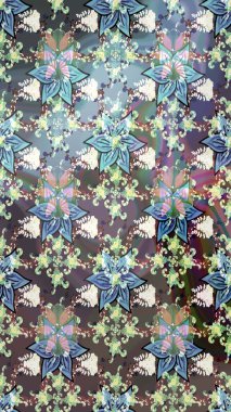 Gri ve nötr renkte çiçekler. Raster illüstrasyonunda kusursuz çiçek deseni.