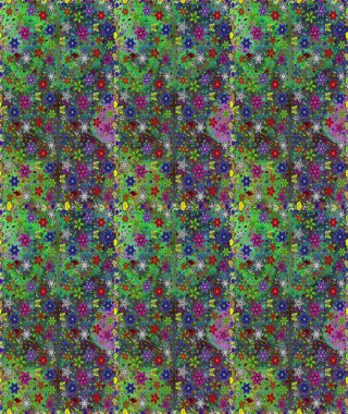 Çiçek desenli raster, yeşil çizgi grafik desenli soyut raster arkaplan. Modern stil dokusu.