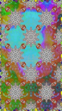 Sevimli çiçek desenli küçük çiçek. Raster resim. Güzel karalamalar çiçekler ile sorunsuz çiçek desenli. Güzel kumaş deseni.