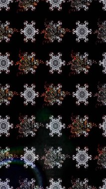 Bir sürü siyah ve soyut çiçekli tropik eskiz deseni. Varicoloblack Raster çizimi. Küçük çiçekte sevimli çiçek deseni var..