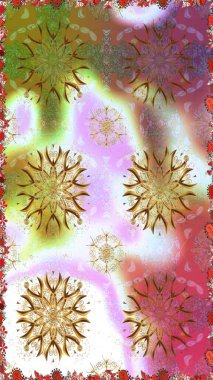 Düz Çiçek Elementleri Tasarımı. Çiçekli, kusursuz bir arkaplan. Çocuk stili. Renkli Bahar Teması Kusursuz Arkaplan.