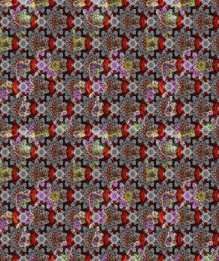 Güzel karalamalı çiçek desenli çizim. Raster illüstrasyonu. Küçük çiçekteki sevimli çiçek deseni. Güzel kumaş deseni.