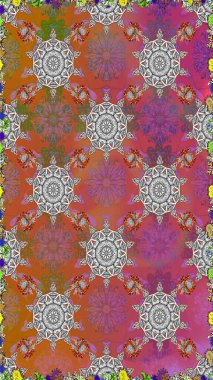 Tişörtsüz arka plan deseni. Gri renkli çiçekler. Tropik çiçekler.