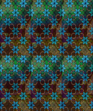 Çiçek arkaplan. Küçük çiçekte güzel bir desen var. Raster deseni. Doğa. Çiçek kompozisyonu. - Kahverengi ve yeşil çiçekler. Çiçek kolajı.