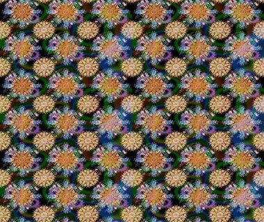 Kahverengi lale çiçekli Raster eskiz deseni. Doğal kozmetik ürünleri, parfüm, çiçekçi dükkanı için bahar ihalesi tasarımı. Paket kağıdı için en iyisi. Karşılama ya da düğün geçmişi olarak kullanılabilir.