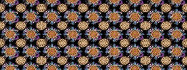 Düz Çiçek Elementleri Tasarımı. Güzel kumaş deseni. Raster çiçekli arka plan. Renkli Yaz Temalı Kusursuz Arkaplan. Güzel, pürüzsüz bir desen. Yazdır.