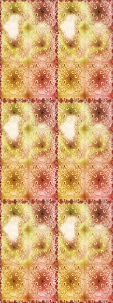 Kusursuz çiçek deseni duvar kâğıdı olarak kullanılabilir. Raster illüstrasyonu. Çiçekler bej ve sarı renklerde.