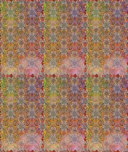 Kusursuz bir mahsul. Renkli Bahar Temalı Kusursuz Arkaplan. Raster Şirin kumaş deseni. Düz Çiçek Elementleri Tasarımı.