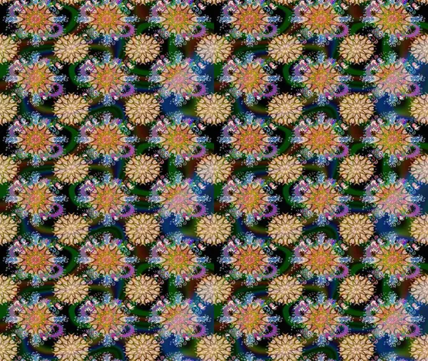 Kahverengi lale çiçekli Raster eskiz deseni. Doğal kozmetik ürünleri, parfüm, çiçekçi dükkanı için bahar ihalesi tasarımı. Paket kağıdı için en iyisi. Karşılama ya da düğün geçmişi olarak kullanılabilir.