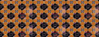 Düz Çiçek Elementleri Tasarımı. Raster. Renkli Bahar Teması çizim şablonu.