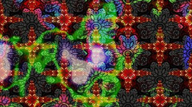 Siyah renkli etnik çiçeklerle süslenmiş zarif bir eskiz şekli. Raster Çiçek İllüstrasyon Şirin Tekstil.