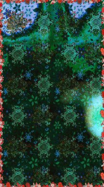 Mavi renkli çiçekler. Çiçeksiz desenli arka plan, darbeler, sıçramalar, yaz çiçekleri. Raster illüstrasyonu.