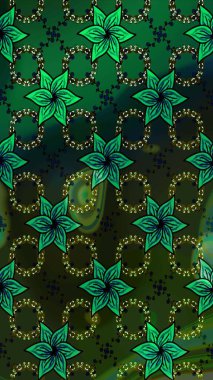 Güzel karalamalı çiçek desenli çizim. Güzel kumaş deseni. Raster illüstrasyonu. Küçük çiçekte sevimli çiçek deseni var..