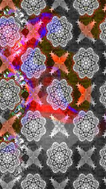 Güzel kumaş deseni. Raster suluboya deseni, narin çiçekler, gri çiçekler, tebrik kartı şablonu..