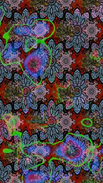 Tarafsız renklerde çiçekler. Renkli Bahar Teması eskiz kalıbı. Düz Çiçek Elementleri Tasarım Raster illüstrasyonu. Çiçekli çiçek deseni, suluboya..