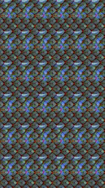 Raster illüstrasyonu. Mavi renkli Asya tekstili. Suluboya çiçekli çiçek deseni.