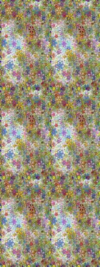 Arkaplan dokusu, duvar kağıdı, çiçek teması tarafsız ve yeşil renklerde. Soyut etnik raster kusursuz desen. Kabile sanatı boho baskısı, klasik çiçek arkaplanı.