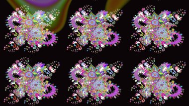 Ethnic Mandala ornament. Can be used for textile, greeting card, coloring book, phone case print. Indian floral paisley medallion pattern. Raster Henna tattoo style.