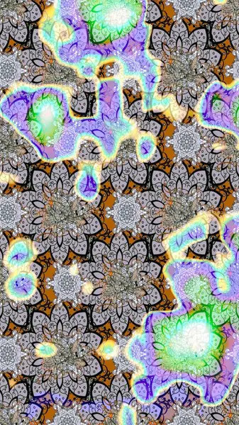 Güzel suluboya yaz çiçekleri deseni..