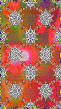 Raster düz çiçekleri pürüzsüz desen. Gri renkli çiçekler. Tasarım hediye paketi, tebrik kartları, posterler ve afiş tasarımı.