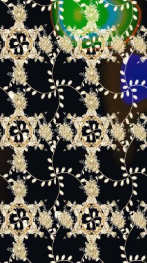 Çiçekli siyah eskiz deseni. Raster çiçek izi. Klasik taslak çizimi.