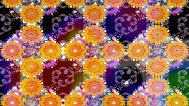 Raster Henna tarzı. Etnik Mandala havlusu. Tebrik kartı geçmişi, boyama kitabı, arkaplan ve tekstil için kullanılabilir. Sınır Kızılderili çiçekli paisley patten. Taslak süsleme izi.