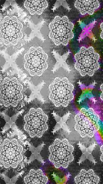 Raster güzel bir çiçek deseni çizmiş. Tatil havası. Bahar mevsimi. Gri renkli çiçekler. Nazik romantik baskı.