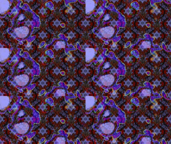 Mor renklerde. Anti-stres için soyut örnek sayfası. Raster illüstrasyonu.